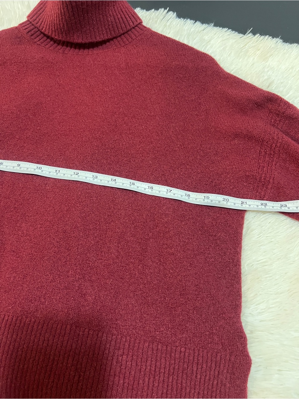 J. Crew Burgundy Wool Turtleneck Sweater- Small - Picture 7 of 9